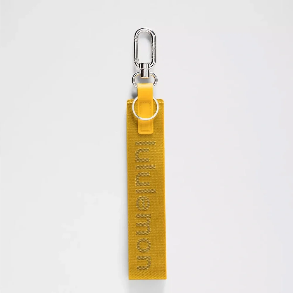 Lululemon Never Lost Keychain- Maize Yellow/Graphite Grey
